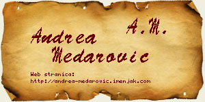 Andrea Medarović vizit kartica